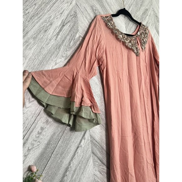 Neeru Kumar Coral Dress Size XL - Picture 2 of 7